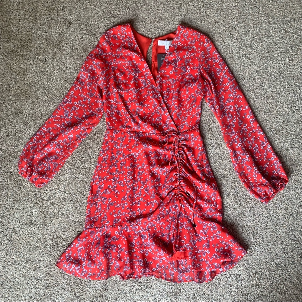 Floral long sleeve dress